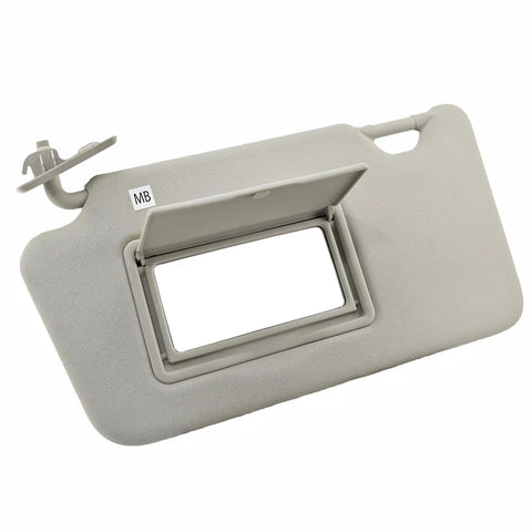 Left And Right Sun Visor Assembly With Clips And Screws For Versa 2013 2019 Gray Vanity Mirror Interior Sunshade Replacement