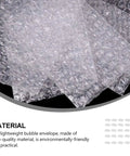 Close-up of 200 Pack Padded Bubble Mailers 10x15cm Double Sided Bubble Envelopes Shockproof Waterproof Packing Bags material