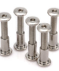 20 Pieces M6 Furniture Joint Connector Bolts And Cap Nut Kit For Cot Beds And Cribs With Hex Drive Socket Cap Screws 30mm Length