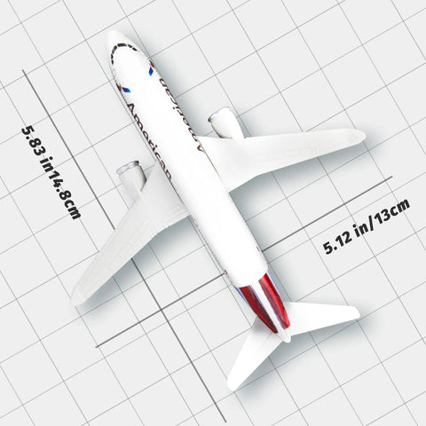 Top view of One Four Hundred Scale Plastic Airplane Model For Collectors And Display A Highly Detailed Diecast Style Replica