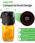 Auriswell Electric Mason Jar Vacuum Sealer Kit For Wide And Regular Mouth Jars with digital display and jar of sliced fruit.