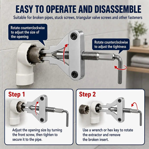 Grab This Heavy Duty Broken Pipe Extractor Set To Fix Rusty Stripped Boltss And Damaged Threads On Half Inch Or Full Inch Pipes With Ease Using A Hex Shank Drill for pipe removal