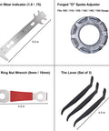 38 Piece Bike Repair Tool Kit For Mountain Road And BMX Bikes With Storage Case Includes Spoke Wrench Chain Rivet Extractor