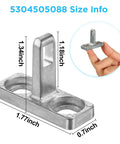 Washer Door Latch Replacement For Electrolux And Frigidaire 5304505088 Door Strike Fix, 1.77 x 0.70 x 1.34 in metal