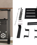 Under Desk PC Mount Heavy Duty Steel Computer Tower Holder Tool Free U Shaped Clamp secure mount with parts for easy installation.