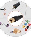 Pressure Washer Gun Replacement With Extension Wand Kit For Electric Washers, Easy Install Trigger Handle With 5 Nozzles