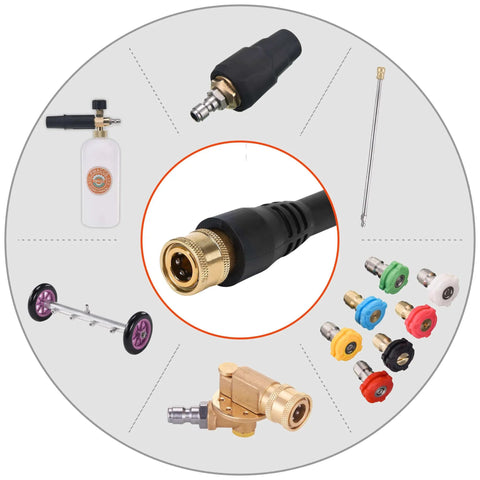 Pressure Washer Gun Replacement With Extension Wand Kit For Electric Washers, Easy Install Trigger Handle With 5 Nozzles