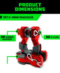 Heavy Duty Super D Ring Shackles 2 Pack With 70,548 Lb Break Strength, Three Quarter Inch Clevis Shackle And Seven Eighths Inch Pin