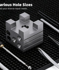 Watch Doming Block Tool For Horology Enthusiasts With Iron Doming And 12 Graduated Holes Pro Grade Heavy Duty Bench Block