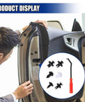 100Pcs Car Bumper Retainer Clips With Fastener Remover Tool Durable Plastic Clip Set for auto body repair