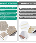 Comparison of Peel And Stick Backsplash Tile 12x12 PVC Subway Wall Tiles Marble Beige 5 Sheets with other wall stickers.