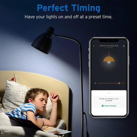 Smart LED Light Bulb That Plays Nice With Alexa Google Home And IFTTT No Hub Required 4 Pack 9W 60W Equivalent 806 Lumens 2700K