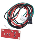 6 Pcs 3D Printer Endstop Mechanical Limit Switch Kit for RAMPS 1.4 With 27 Inch Cable shown with red switch and colored wires