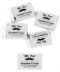 Kneaded Art Erasers Four Pack White Soft Moldable Erasers For Charcoal Graphite And Pastel Drawing Smooth Erasing Smudge Control