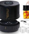 All-New 2026 Electric Mason Jar Vacuum Sealer Kit with USB C cable, vacuum sealer, and mason jar lid accessories for food preservation.