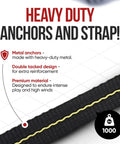 Heavy Duty Basketball Hoop Anchor Tie Down Kit For Secure Court Setup Ground Stakes Trampoline Anchors Easy One Piece Installation description