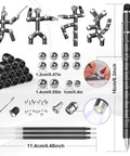 Dope Multifunction Fidget Pen Gift For Men And Women Graduation Gift For Him Or Her LED Light Ruler Touchscreen Pen DIY Toy Gadget