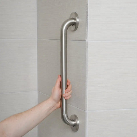16 Inch Stainless Steel Bathroom Grab Bar For Safety And Support, Heavy Duty Handicap Handrail, 1.25 Inch Diameter, Wall Mount