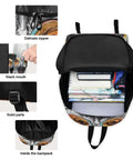 Owl Themed Backpack With Insulated Lunch Box Lightweight Fifteen Point Six Inch Laptop Daypack for Work Travel and Picnics