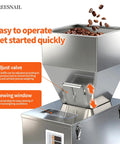 Auto Powder Filling Machine With Smart Scale Dispenser For Coffee Tea Flour Spices And Granules Delivers Rock Solid Accuracy, showing adjustable valve and viewing window.
