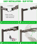 Installation guide for 240W LED Parking Lot Light With Photocell, 33,600 Lumens, 5000K Daylight White featuring slip fitter instructions