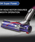 50W Quick Release Vacuum Attachment Motorhead for Cordless Cleaners on carpet, highlighting smooth operation.