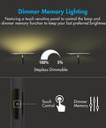 Dimmer memory lighting feature of Super Bright 3000 Lumen LED Torchiere Floor Lamp With Remote 30W Touch Dimmer