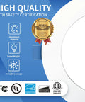Six Pack Ultra Thin 4 Inch LED Recessed Lights 5000K Cool White 9W 750 Lumens ETL Energy Star Certified safety features