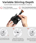 Variable stirring depth feature for the Level Up Your Daily Grind With This Legit Espresso Wdt Tool, showcasing adjustment mechanism.