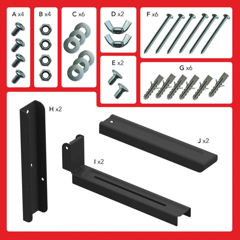 Wall Mounted Microwave Brackets Set Of 2 Heavy Duty Black Steel With Universal Fit Adjustable Arms Extending 11 To 17 Inches Holds Up To 99 Lbs Rock Solid Microwave Shelf Support
