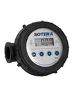 1 Inch Digital Chemical Transfer Meter With Nutating Disc Technology, rugged polypropylene body, tough readout display for industrial use