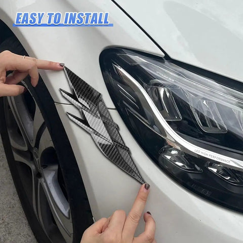 Premium Hella Sleek Side Spoiler Trims For Tesla Cybertruck 2024 Ride durable ABS plastic applied to vehicle fender.