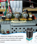 10 Pack RK097N B50K Sealed Rotary Potentiometer, 3 Pin Linear, 15mm Knurled Shaft connected on PCB board