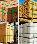 Hold Tight Heavy Duty Pet Polyester Strapping Roll 5 8 Inch.035 Thick 500 Feet used for bundling bricks, wood, and cargo.
