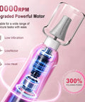 Beast Mode Heavy Duty Electric Nail Drill And Cordless Nail File Rechargeable Professional Manicure Kit With Ten Grinding Heads For Flawless Gel Removal And Salon Grade Home Pedicures Rose Pink showcasing 10000 RPM motor and design details.