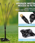 Outdoor Patio Standing Misters Portable Misting System For Cooling Your Yard 26.5 Foot Mist Line filter and nozzle details