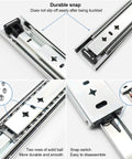 Built Tough 30 Inch Drawer Slides 260 Lb Capacity Full Extension Side Mount Undermount Ball Bearing Steel Rails With Stainless Screws