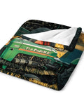 Farm Tractor Flannel Throw Blanket 60 By 80 Inches Extra Soft Cozy And Lightweight Plush Throw for Couch with tractor design
