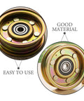 Single Groove Zinc Mower Drive Pulley for Lawn Tractors No Fuss Install With Abrasion Resistant Coating, shown from top and side