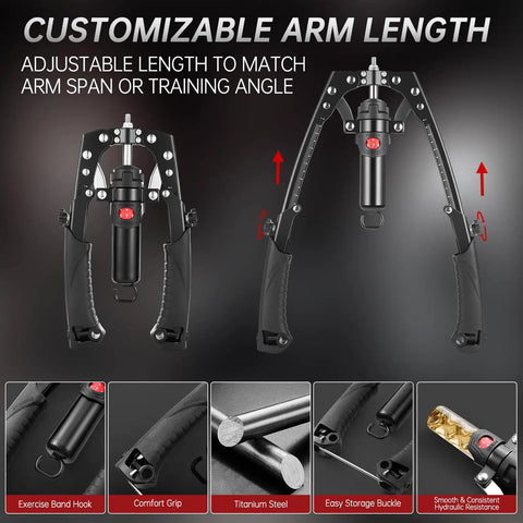 Upgrade Your Home Gym With This Badass 3 In 1 Twister Arm Trainer, showcasing adjustable arms and comfort grips for varied workouts.