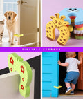 7 Pack Kid Safe Baby Proofing Door Stoppers With Cartoon Animal Corner Protectors Soft Foam Cushions And Finger Guards For Toddlers Prevent Pinched Fingers And Doors From Locking In Rooms