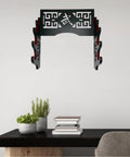 Sword Wall Mount Katana Holder Display Stand Dope Gift For Full Tang Katana Japanese Sword with red velvet pad on wall
