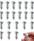 Heavy Duty Hollow Wall Anchors Set For Thin Walls M4 Size, Includes Screws, Ideal For Hollow Panels, 20 Piece Pack
