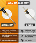 Comparison of Dead Nuts Accurate Adjustable Wheel Marking Gauge For Woodworking Smooth Operator Scribe Tool with fixed blade tools.