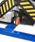 Power units and controls of Huge 4400 Lb Wireless Remote Hydraulic Scissor Lift Table With Massive 63 By 39 Inch Platform.