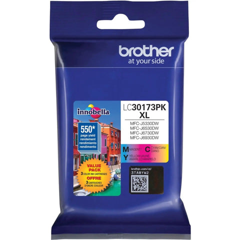 High Yield XL 3 Pack Printer Ink Cartridges Cyan Magenta Yellow Innobella Ink Technology For Vivid Color And Sharp Definition