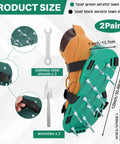 2 Pairs Lawn Aerator Shoes With Adaptable Straps Heavy Duty Spiked Sandals One Size For Easy Lawn Aeration With Tools