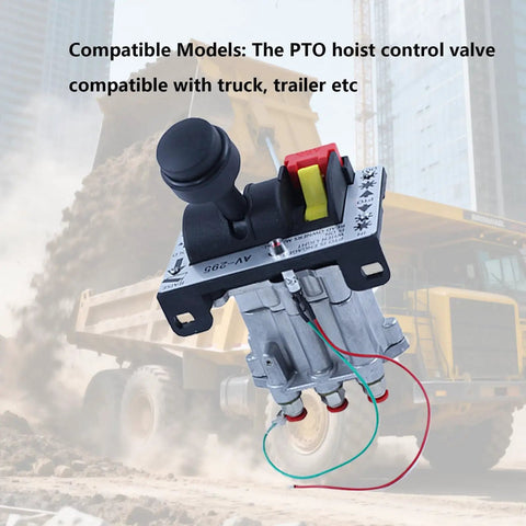Power Take Off PTO Hoist Air Shift Control Valve With PTO Switch Brighter Light Push To Connect Fittings