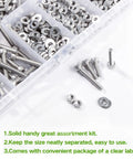 M3 Hex Socket Head Cap Screws Assortment Kit 480 Pcs Metric Machine Thread Fasteners Nuts Washers Wrench Key 304 Stainless Steel Real Deal Gear For Pros And Geeks Seeking Quality Tools To Finish Builds Smooth Like A Boss Each Time, M3 screws, nuts, washers in organizer