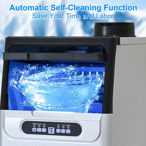 Commercial Ice Maker 100 Lbs Per Day Under Counter Or Freestanding 22 Lbs Ice Storage auto self-cleaning function